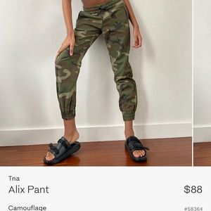 TNA Alix Pants Camo Print